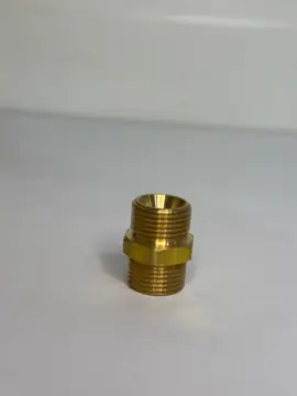 Ниппель сдвоенный 3/8"HP - 3/8"HP ник. латунь