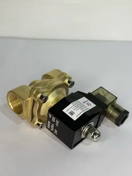 Клапан электромагнитный 3/4" НЗ, прямого действия,DC 24В, G3/4, латунь,NBR, Ду20